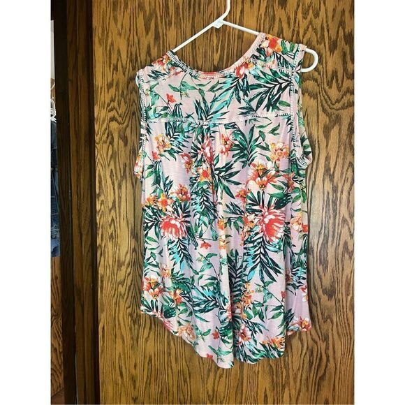 Ruff Hewn Floral Tank Top Woman’s Size PXL Multicolored - Picture 8 of 9